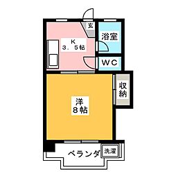 ＳＰＡＣＥ　ＹＯＵ 3階1Kの間取り