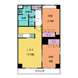 間取図画像 2LDK