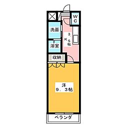 間取図画像 1K