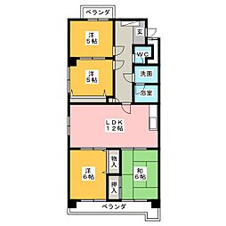 キャッスル池場 4LDKの間取図画像