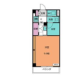 エポックステージ 1Kの間取図画像