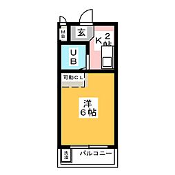間取図画像 1K