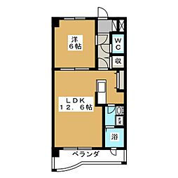 ADRIANAOCCHIO 1LDKの間取図画像