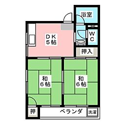 末廣ビル 2DKの間取図画像