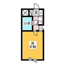 グレイス松降 1Kの間取図画像