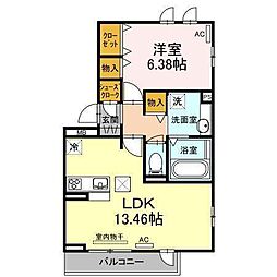 D-Castle 1LDKの間取図画像