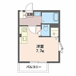 ルモン・プルミエール 1DKの間取図画像