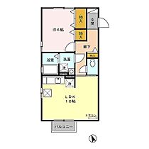 ソレイユ北島　A  ｜ 愛知県豊橋市北島町字北島（賃貸アパート1LDK・1階・41.95㎡） その2