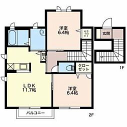 間取図画像 2LDK