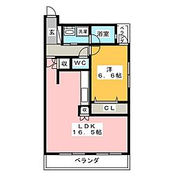 タワーレジデンスアネックス-1 1LDKの間取図画像