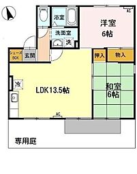 パークハウス鷹丘D 2LDKの間取図画像
