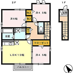 グラズヘイム 3LDKの間取図画像