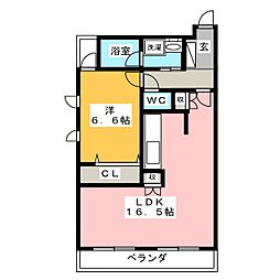 タワーレジデンスアネックス-2 1LDKの間取図画像