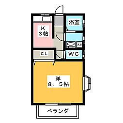 間取図画像 1K