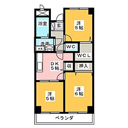 間取図画像 3DK