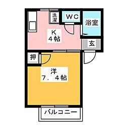 間取図画像 1K