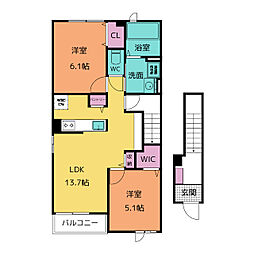 間取図画像 2LDK