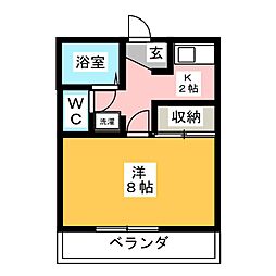 間取図画像 1K