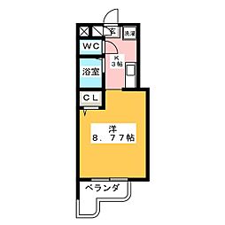 マンション日吉昭和 1Kの間取図画像