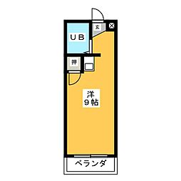 マンション日吉多加木 ワンルームの間取図画像