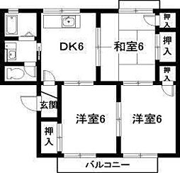 間取図画像 3DK