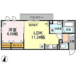 間取図画像 1LDK
