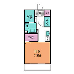 GardensLoquat 1Kの間取図画像