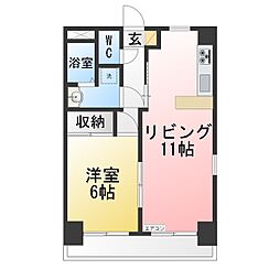 ラ・テール・ワイズ 1LDKの間取図画像