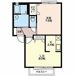 PremierSeason 1LDKの間取図画像