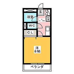 シングルライフSK 1Kの間取図画像