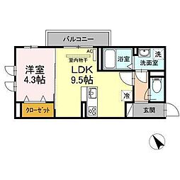 ブリーゼ3 1LDKの間取図画像
