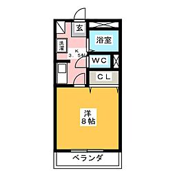 シングルライフSK 1Kの間取図画像