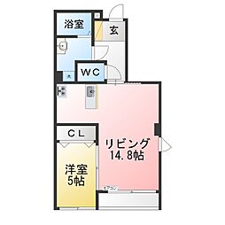 SIA 1LDKの間取図画像