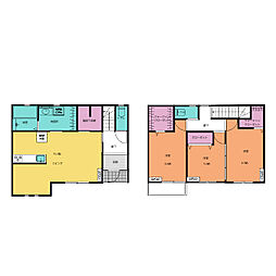 柳生町3ＬＤＫ貸家 1階3LDKの間取り