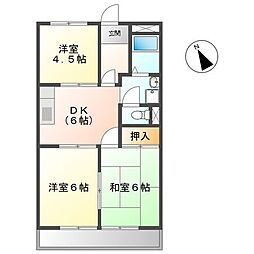 ハイム21 3DKの間取図画像