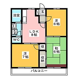 間取図画像 3DK