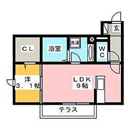 間取図画像 1LDK