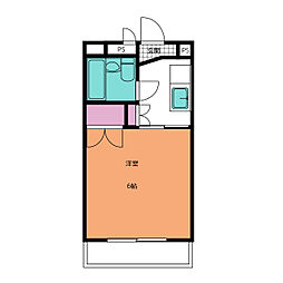 サンライフ堂坂A棟 1Kの間取図画像