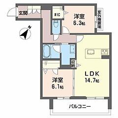 物件の間取り