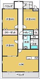 クオリティタウン上野参番館 3LDKの間取図画像