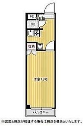 is高師 1Kの間取図画像