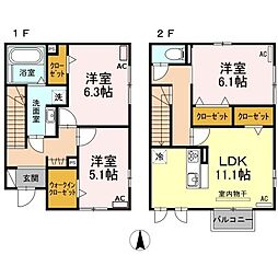 HIMAWARI 3LDKの間取図画像