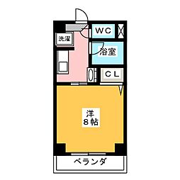 ソフィア 1Kの間取図画像