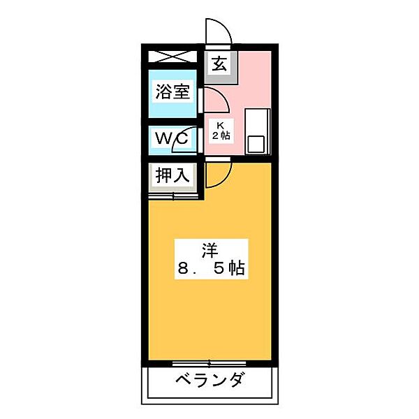 エクセレントホーム ｜愛知県半田市亀崎高根町７丁目(賃貸マンション1K・1階・23.31㎡)の写真 その2