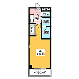 iステージ青山 1Kの間取図画像