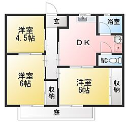 コーポ籾山 3DKの間取図画像
