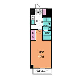 S-RESIDENCE春日井 14階1Kの間取り