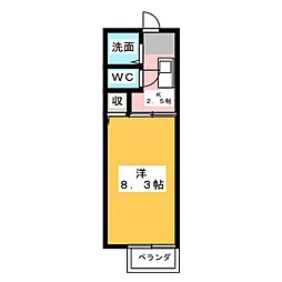 エンプレス21 1Kの間取図画像