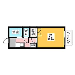 メゾンド・ヴェルテ 1Kの間取図画像