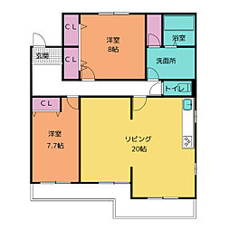 ステラータ高蔵寺 2LDKの間取図画像
